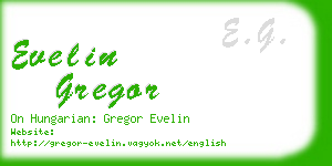 evelin gregor business card